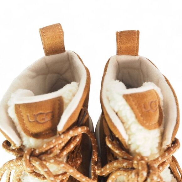 UGG Lakesider Heritage Mid Waterproof Suede Sneakers Chestnut 1121020 Women's 11 - Picture 11 of 11